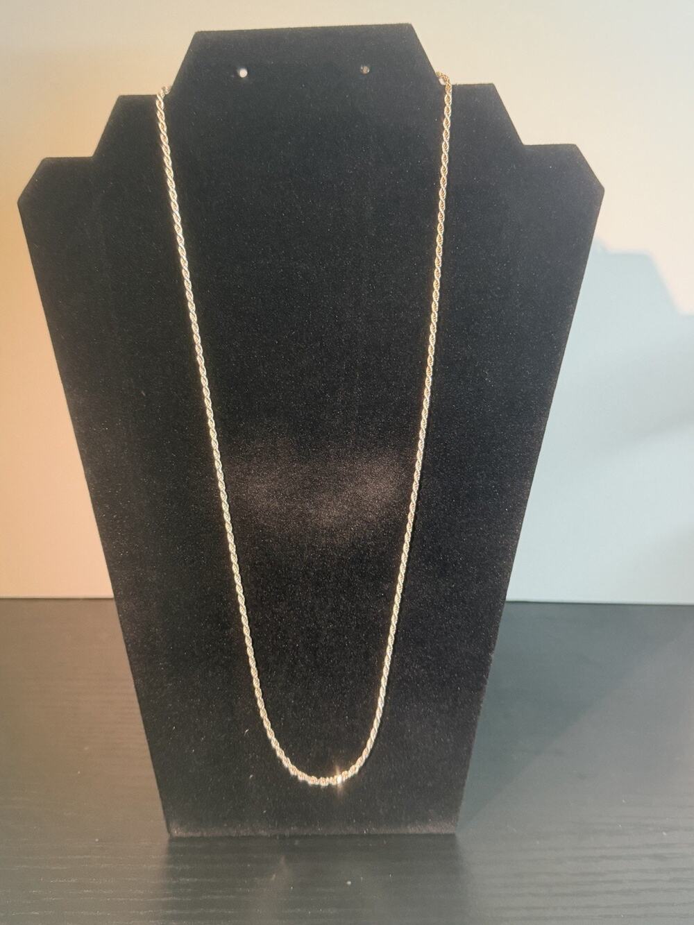 OTC 925 Sterling Silver Rope Chain Necklace 22” Italy Diamond Cut Unisex 2mm